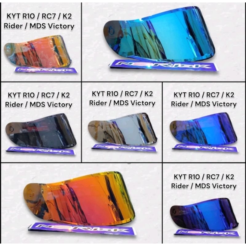 kyt r10 visor iridium