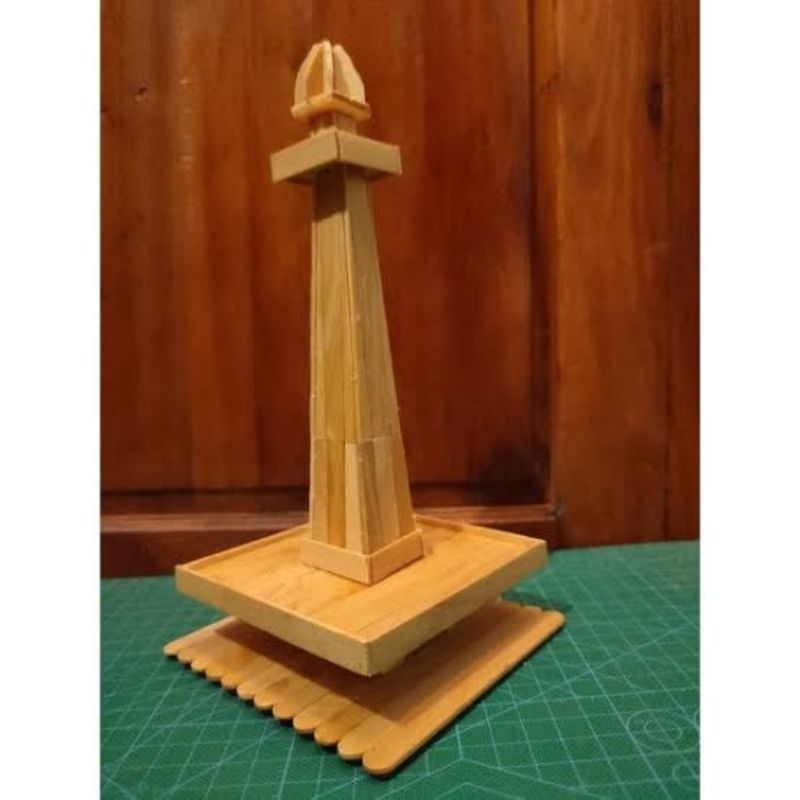Jual miniatur monas terbuat dari stik es krim | Shopee Indonesia