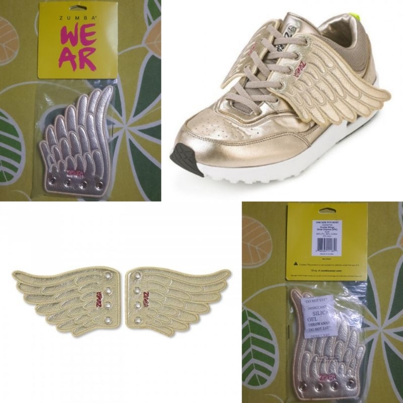 Jual Zumba Wear Preloved Zumba Wings Shoes Charm Gold (1 Set