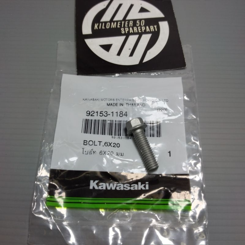 Jual BAUT 6 X 20 ORIGINAL KAWASAKI 92153-1184 | Shopee Indonesia