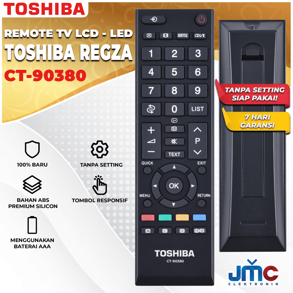 Jual Remot Remote Tv Toshiba Lcd Led Regza Ct Ct Tanpa