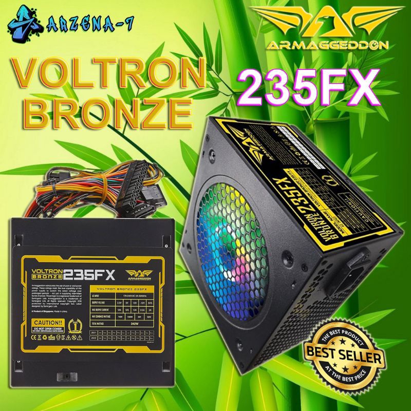 Jual Psu Armageddon Voltron Bronze 235FX Multi Colour Led Light Shopee Indonesia