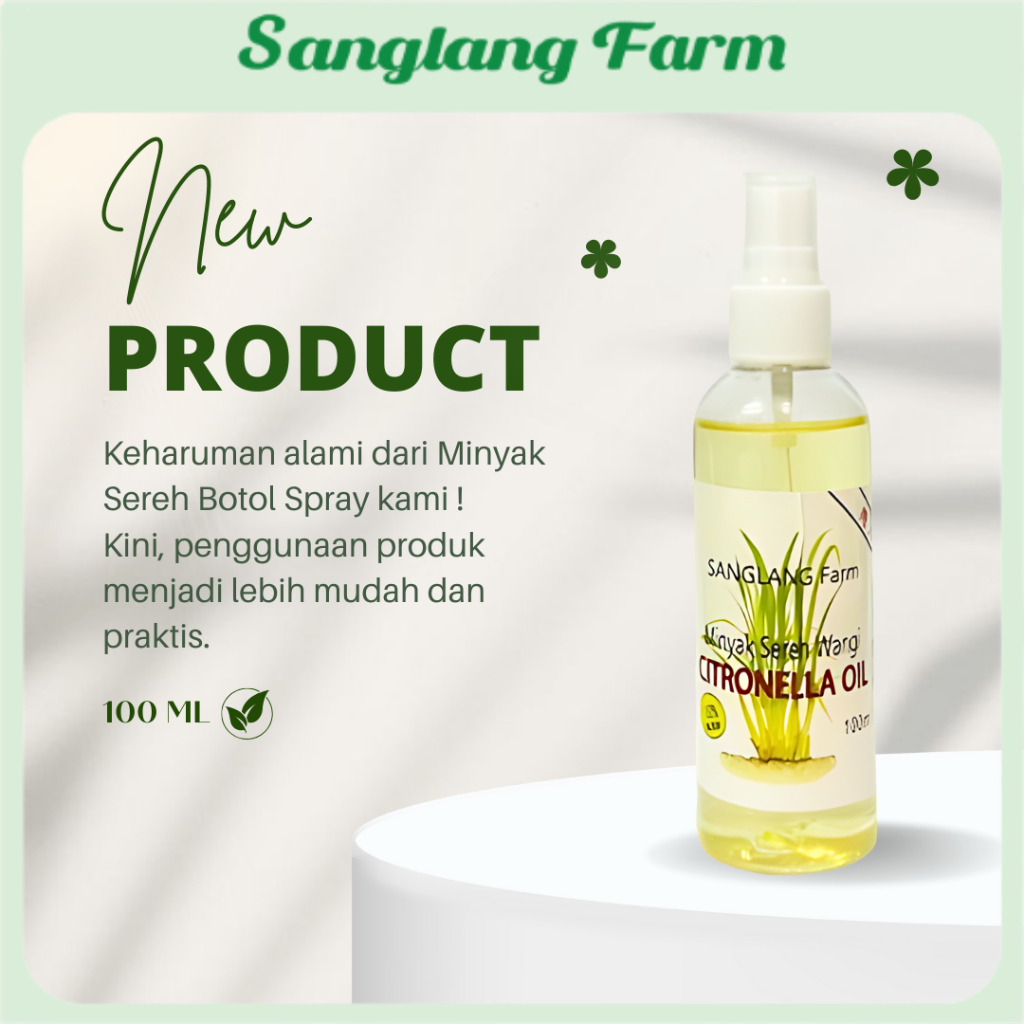 Jual Essential Oil/Citronella/Minyak Atsiri/Sereh/Serai Murni 100% ...