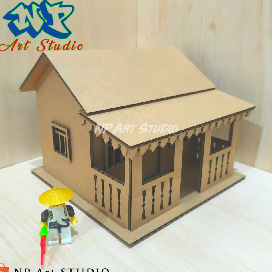 Jual Prakarya Miniatur Rumah Adat Betawi Dari Kardus Shopee Indonesia