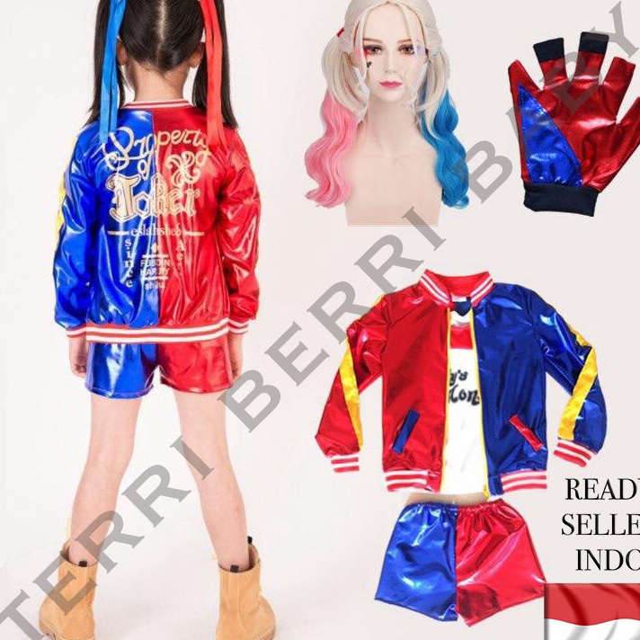 Jual ZQDG9816 Dijamin Ori Kostum Cosplay Baju Harley Quinn / Harley ...