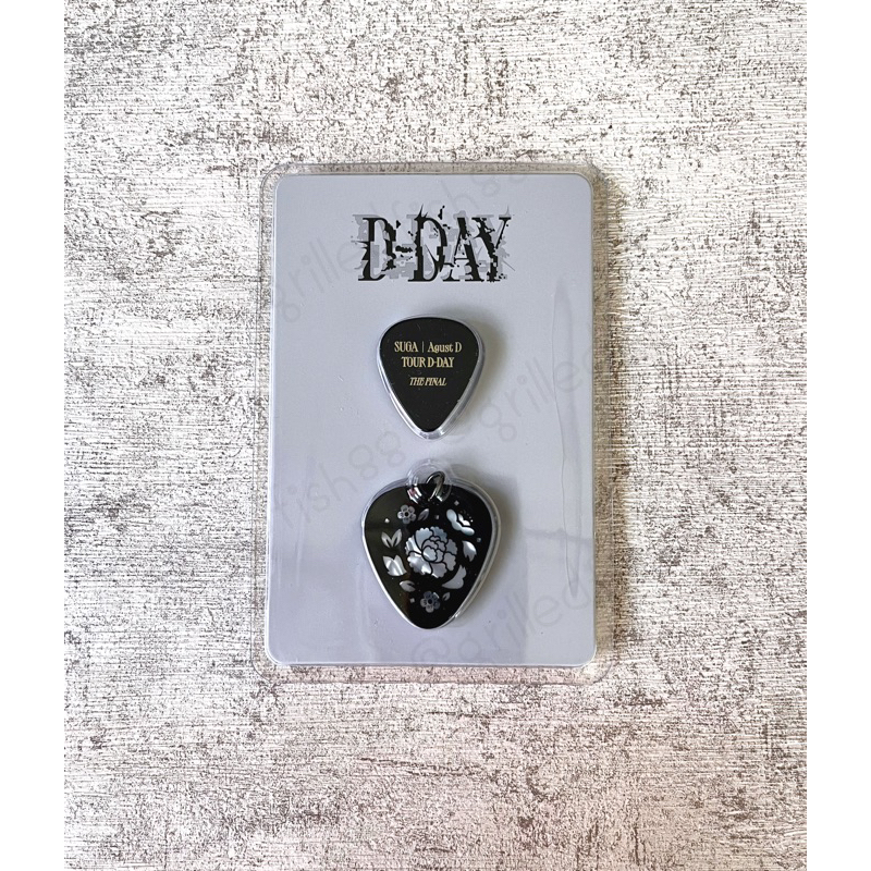 Jual [CEK VARIASI] BTS SUGA OFFICIAL D-DAY Guitar Pick Jakarta