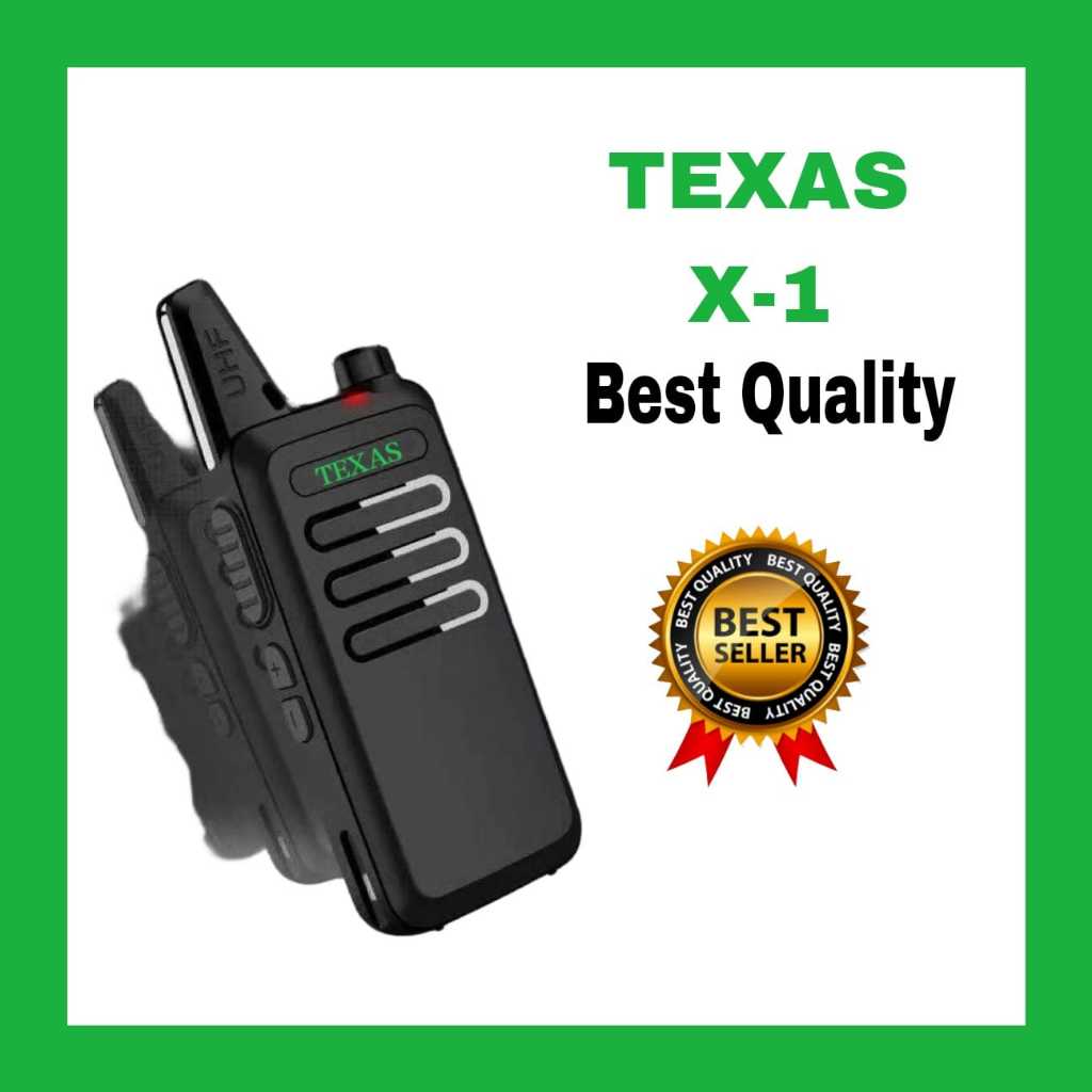 Jual Walkie Talkie Murah Bagus Texas Terbaru Slim Two Way Radio Paket Isi Unit Shopee Indonesia