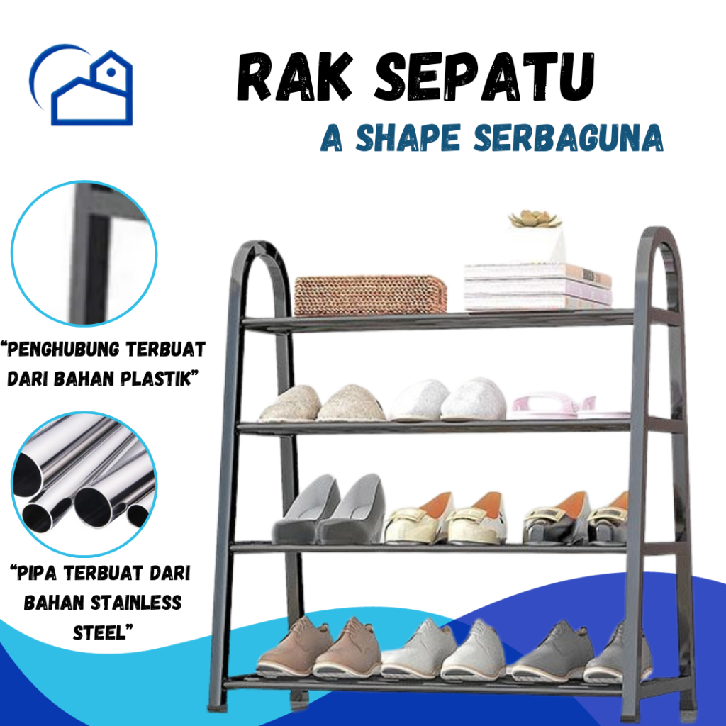 Jual Rak Sepatu Sandal Susun Rak Tingkat Serbaguna Rak Sepatu Susun Serbaguna Shopee