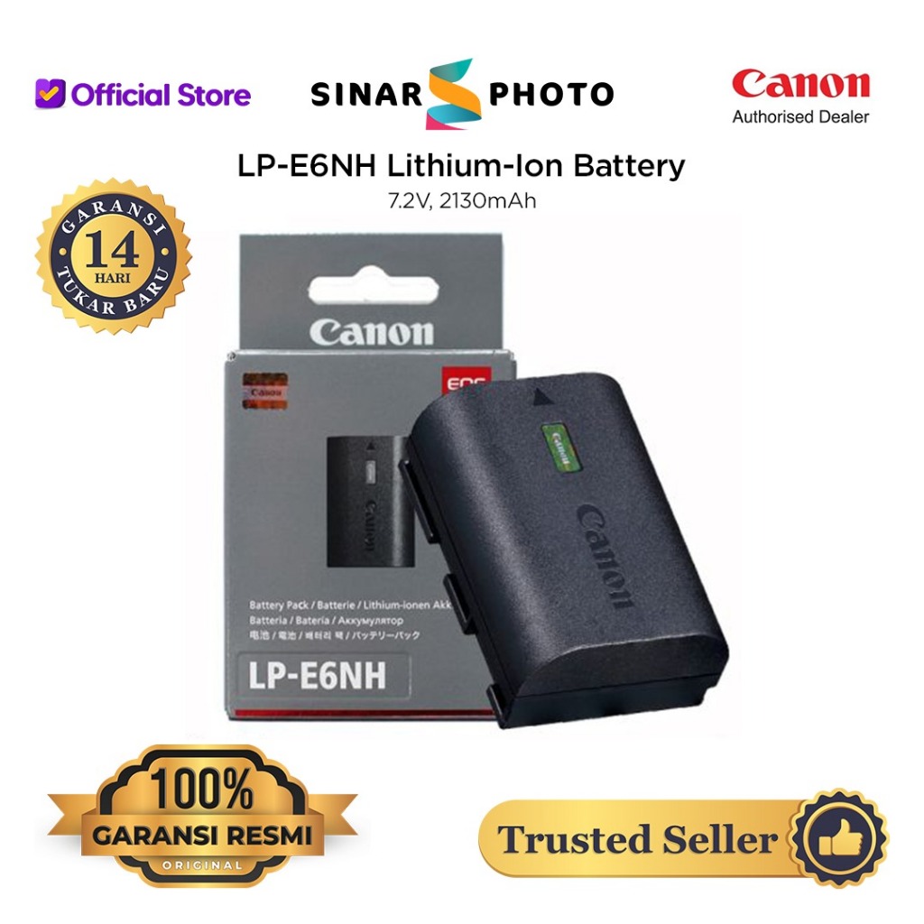Jual Canon Battery Pack LPE6NH Garansi Resmi Shopee Indonesia