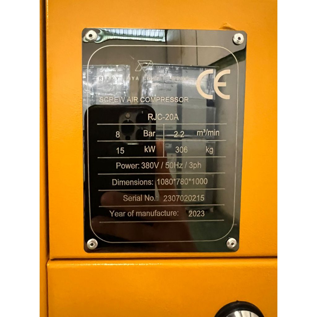 Jual Kompresor Angin 20 hp RJC Kompresor udara Screw 15 kw fix speed ...