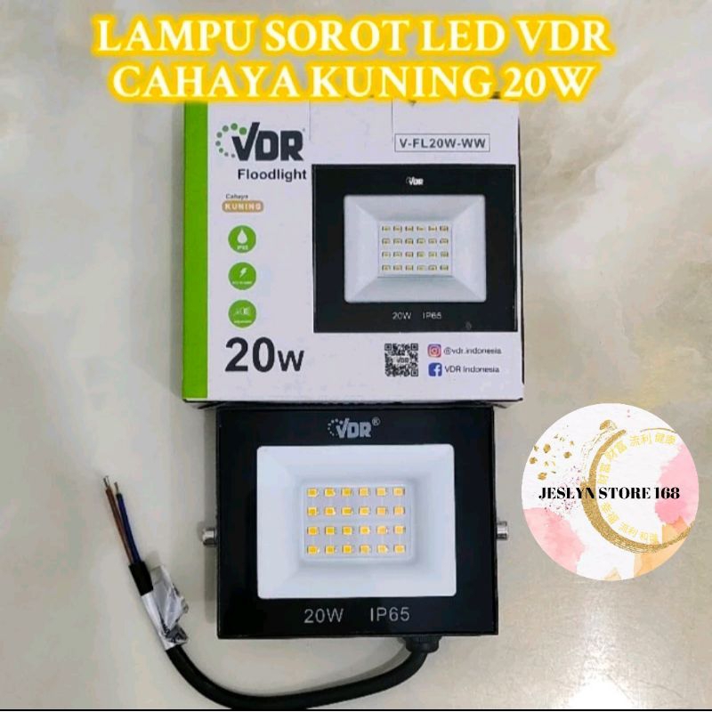 Jual Lampu Sorot Led Cahaya Kuning Watt Flood Light Vdr Shopee