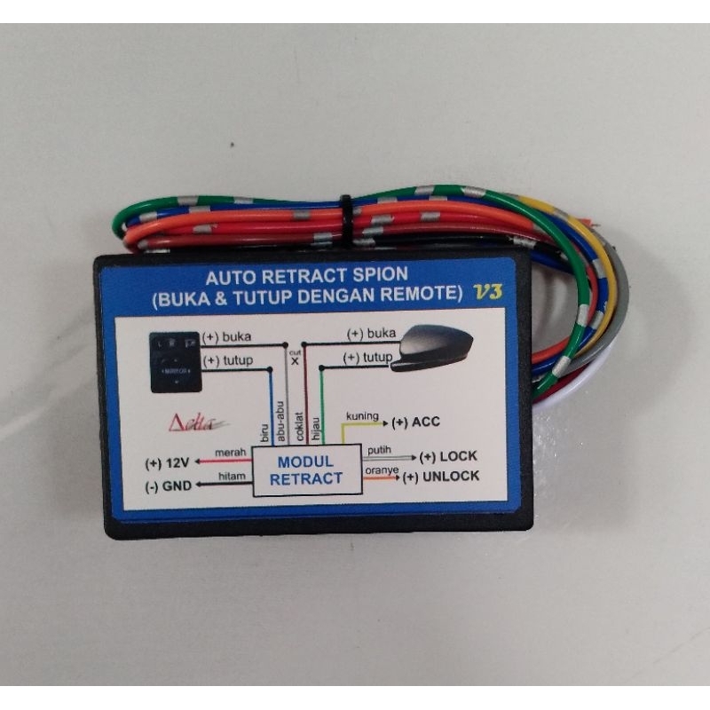 Jual Modul Auto Retract Buka dan Tutup Spion Mobil dengan Remote ...