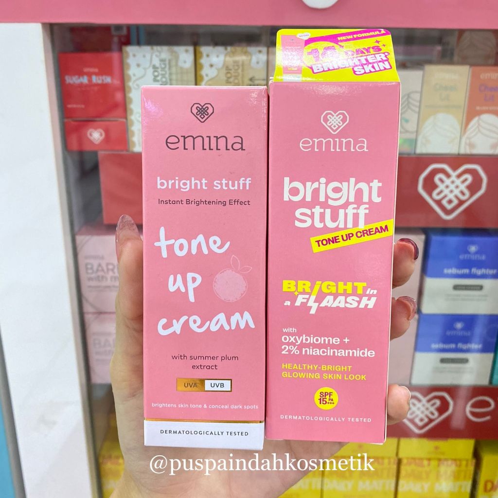 Jual EMINA BRIGHT STUFF TONE UP CREAM 20ml (NEW PACKAGING) Shopee