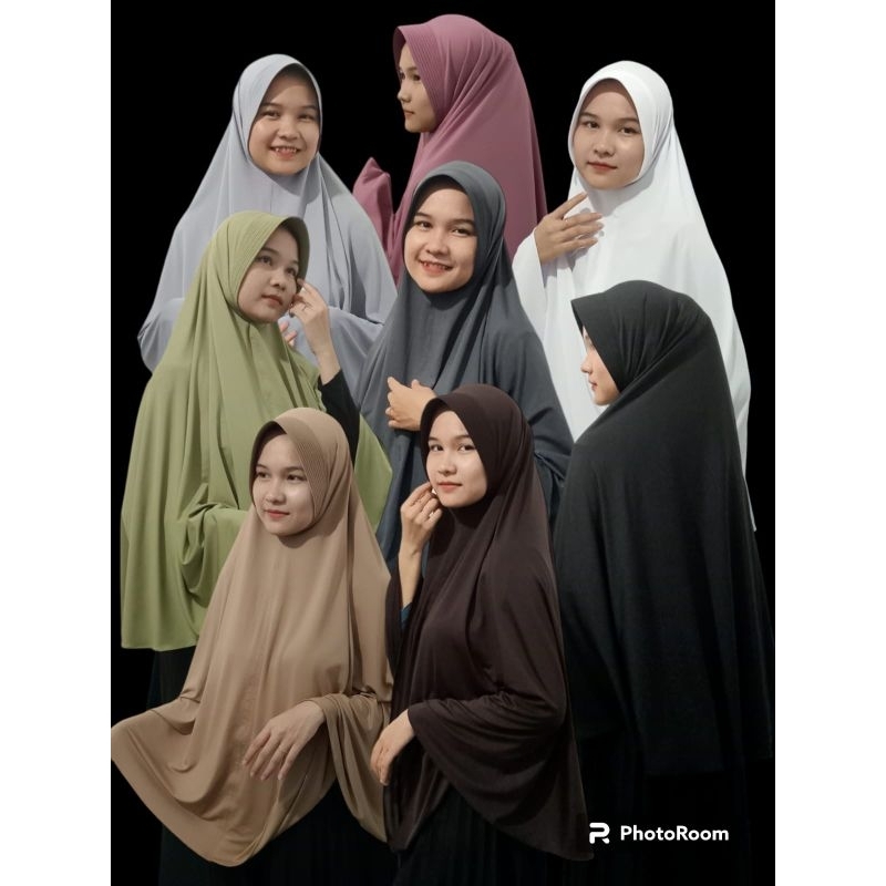 Jual Kerudung/hijab berego jumbo bhan jersi premium adem nyaman buat ...