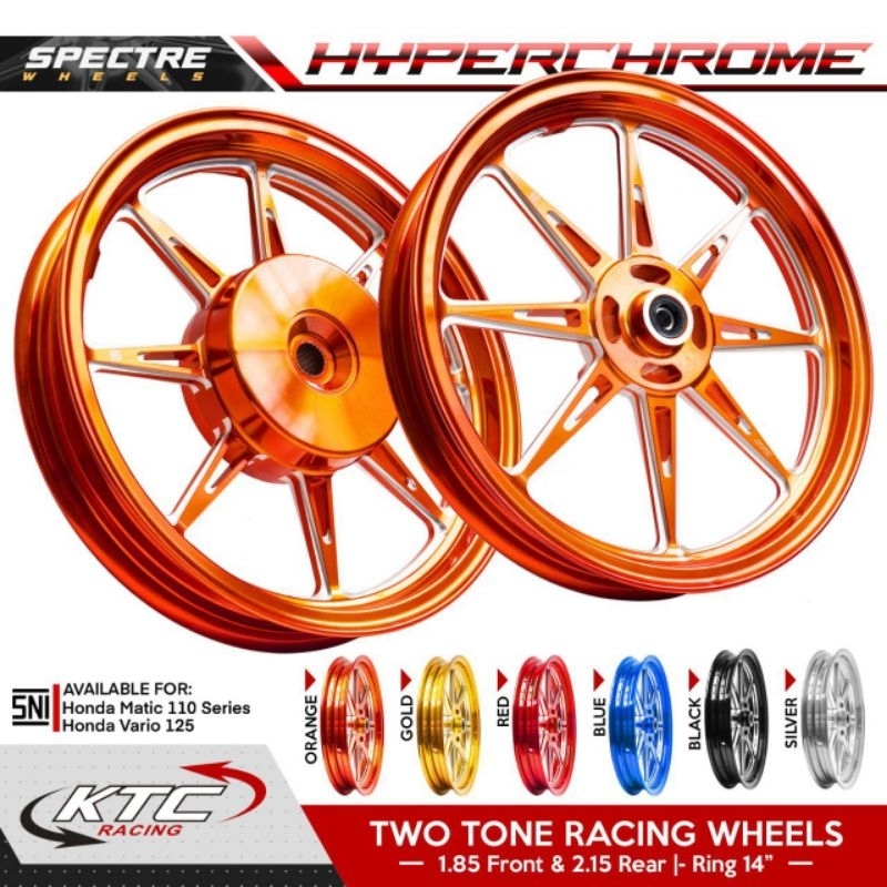 Jual Velg Racing Ktc Racing Original Palang Two Tone Full Cnc Beat Vario Vario