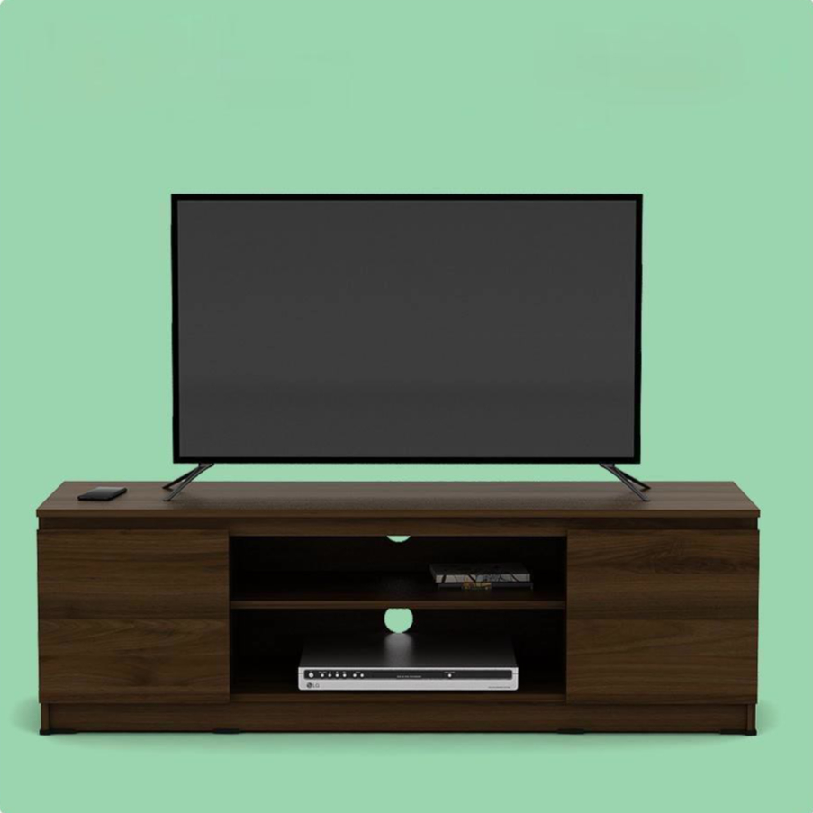 Jual LINUS TV140 MEJA TV / RAK TV - WHITE - PRO OAK | Shopee Indonesia