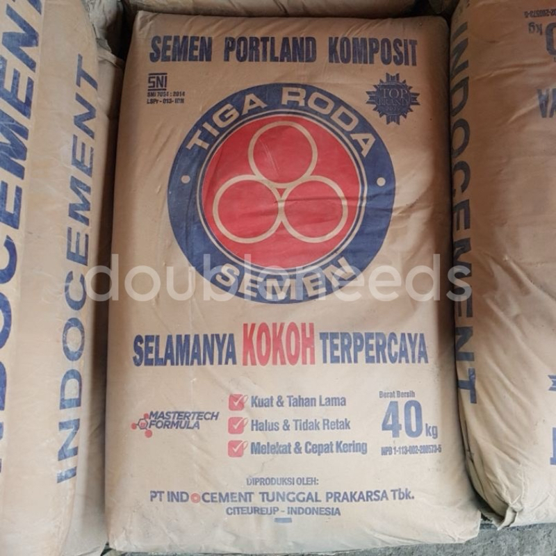 Jual SEMEN TIGA RODA 1SAK 40KG VIA INSTANT GOJEK / GRAB | Shopee Indonesia