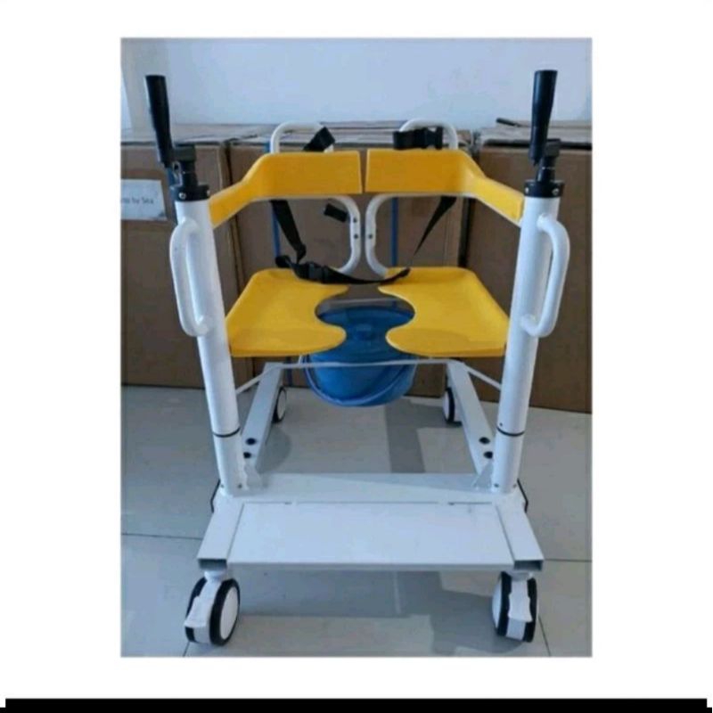 Jual Kursi Roda Transfer Pasien Commode Chair Hidrolik Careindo Shopee Indonesia