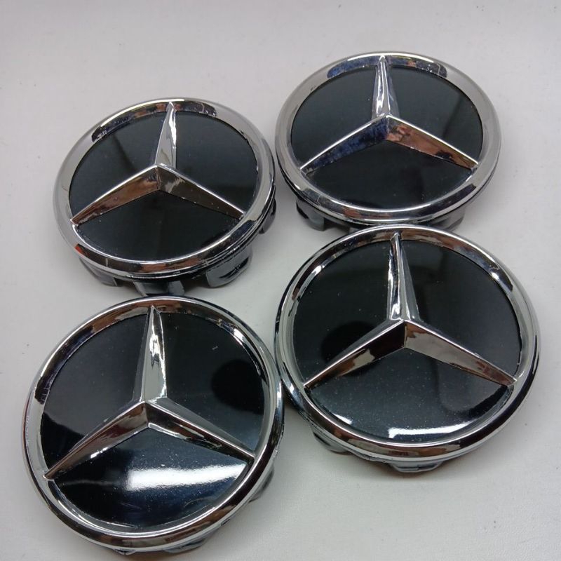 Jual dop roda tutup as velg mobil mercy mercedes benz diameter 7.5cm ...
