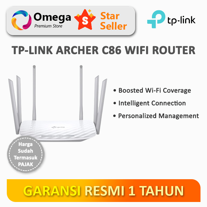 Jual TP-Link Archer C86 AC1900 Wireless MU-MIMO Wi-Fi Router | Shopee ...