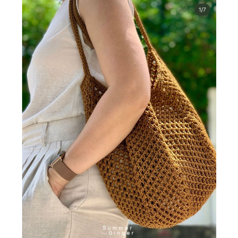 Jual Linen Bag Crochet Handmade Tas Rajut Wanita | Shopee Indonesia