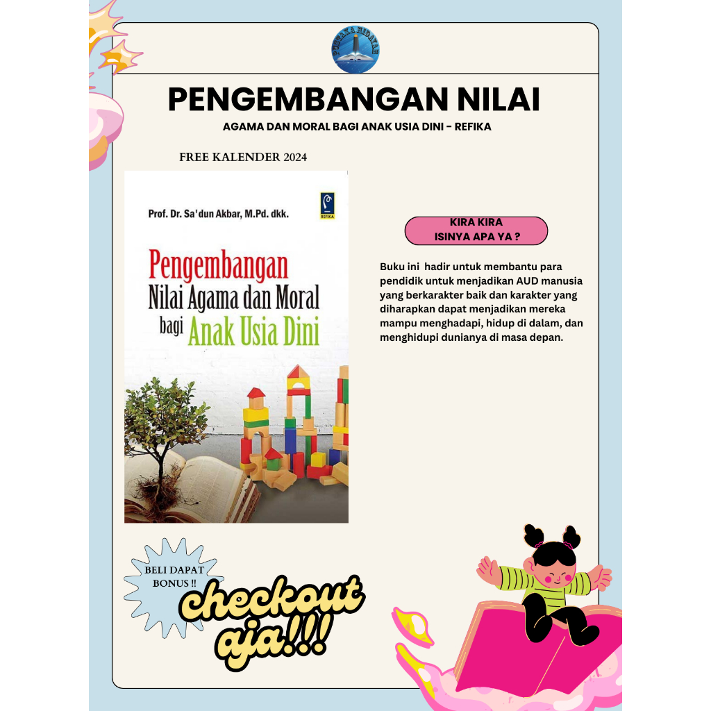 Jual Buku Pengembangan Nilai Agama Dan Moral Bagi Anak Usia Dini Sa