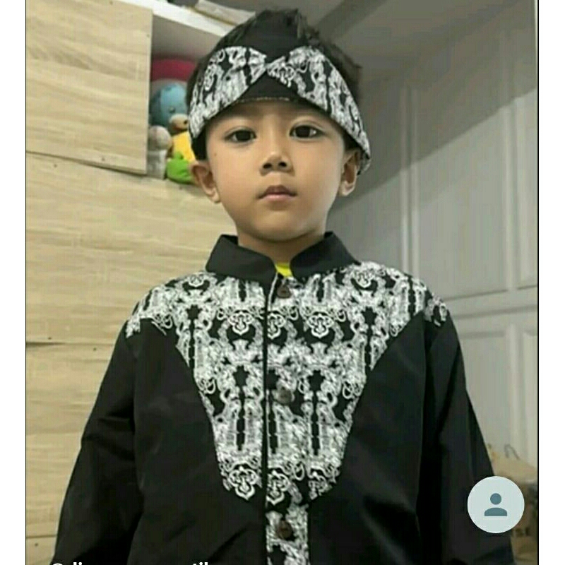 Jual Baju Adat/ Baju Pangsi Anak Laki Laki/ Plus Ikat Kepala | Shopee