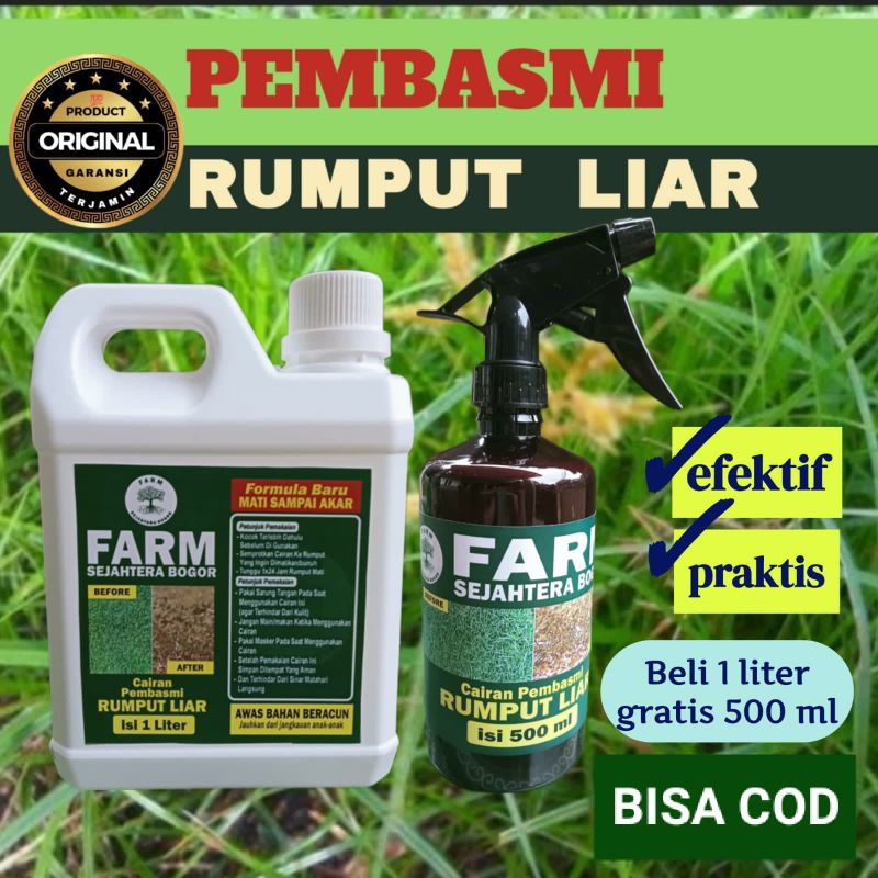 Jual Cairan Pembasmi Rumput Liar Liter Free Ml Siap Pakai Tidak