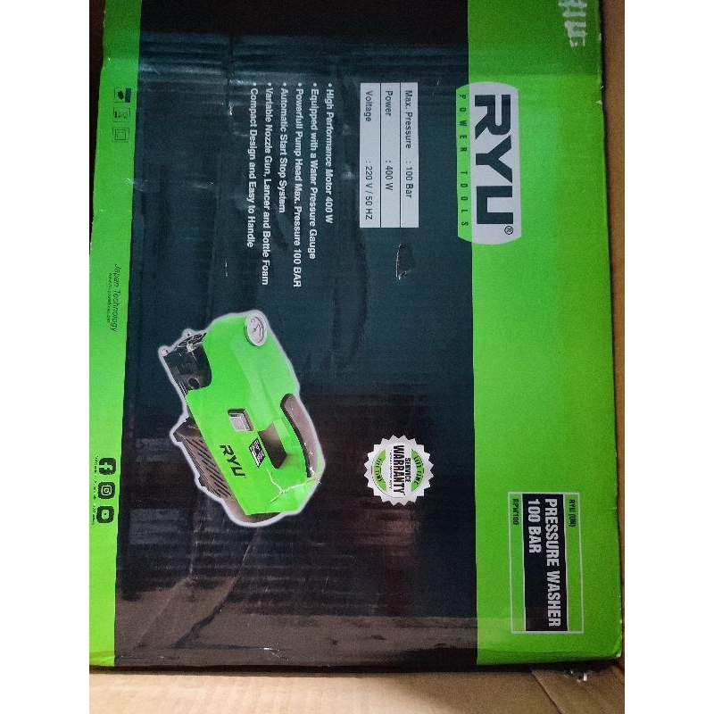 Jual ryu RPW100 high pressure washer jet cleaner RPW 100 | Shopee Indonesia