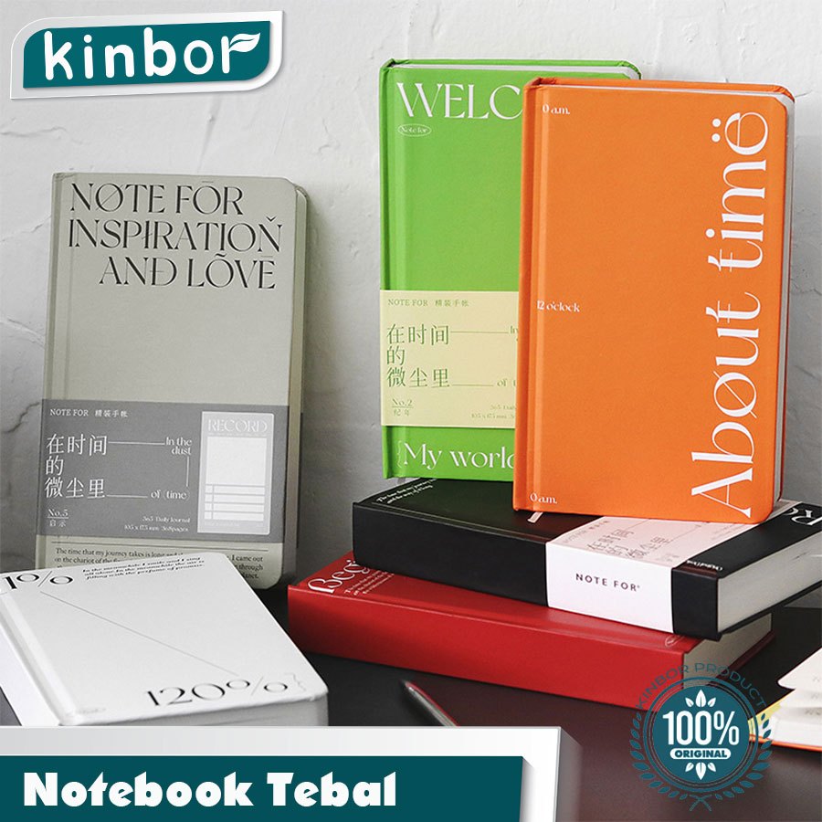 Jual Kinbor Notebook tebal/ Buku Jurnal/ Agenda buku/ Diary aesthetic ...