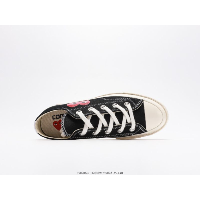 Jual [UNISEX] Sepatu Converse 70s OX x CDG Play Comme Des Garcons Black ...