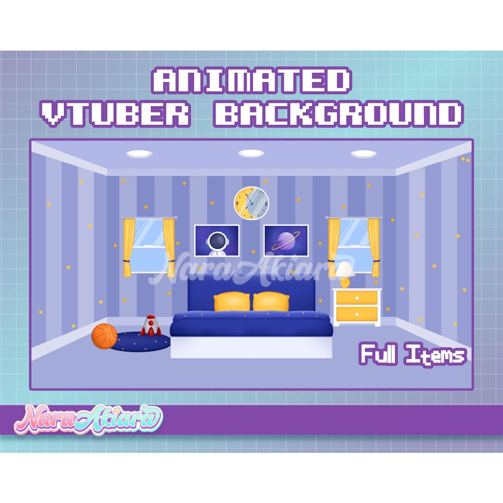 Jual Revitalisasi Livestream Anda dengan Background Animasi Vtuber yang ...