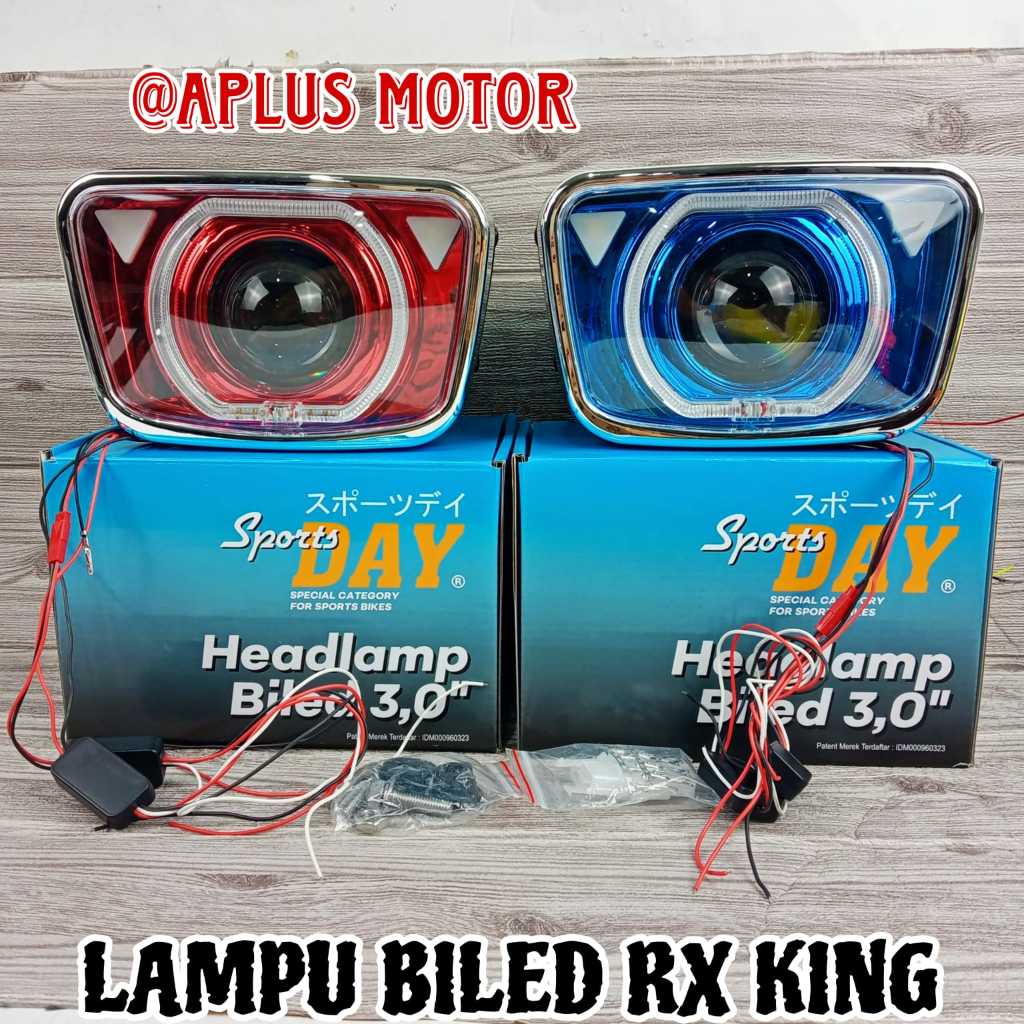Jual Lampu Biled RX King New Set Batok Set Headlamp Depan Built Up PNP ...