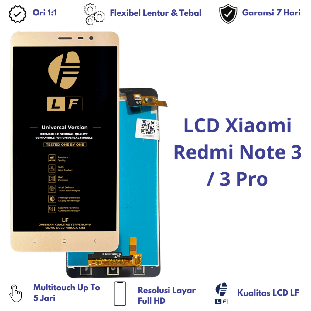 Jual (GARANSI LEM) LCD Xiaomi Redmi Note 3 / Note 3 Pro Fullset ...