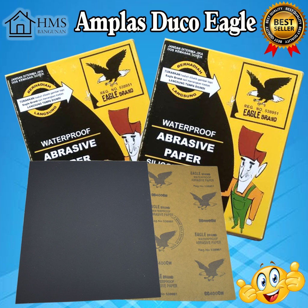 Jual Eagle Amplas Duco / Kasar Halus / Professional Sandpaper Waterproof / Abrasive Paper