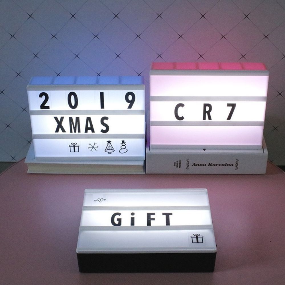 Jual Display Box Led Letter Light Box A5 Cinema Light Diy Boardlight Lampu Hias Dekorasi Kamar 6188