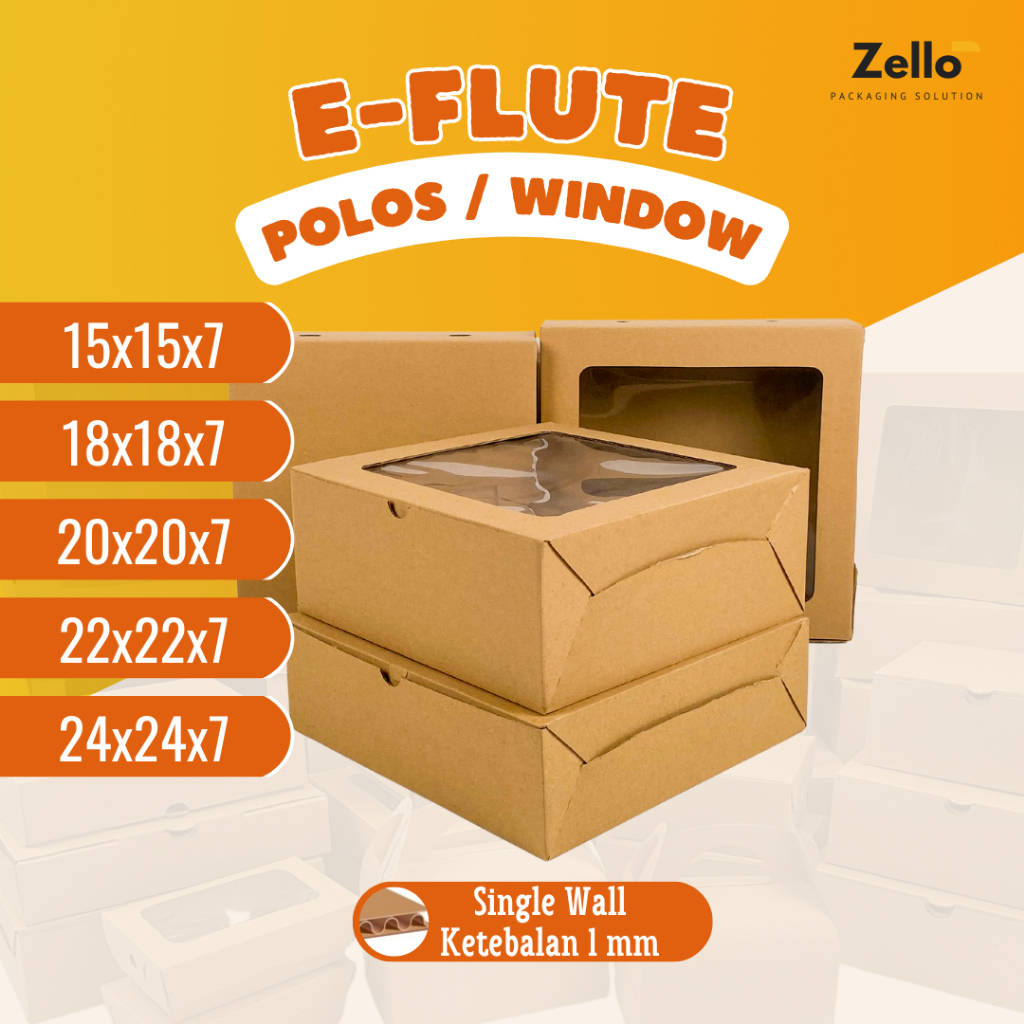 Jual E-Flute Kotak Nasi Rice Box Kardus Makanan Tempat Souvenir Mangkok ...