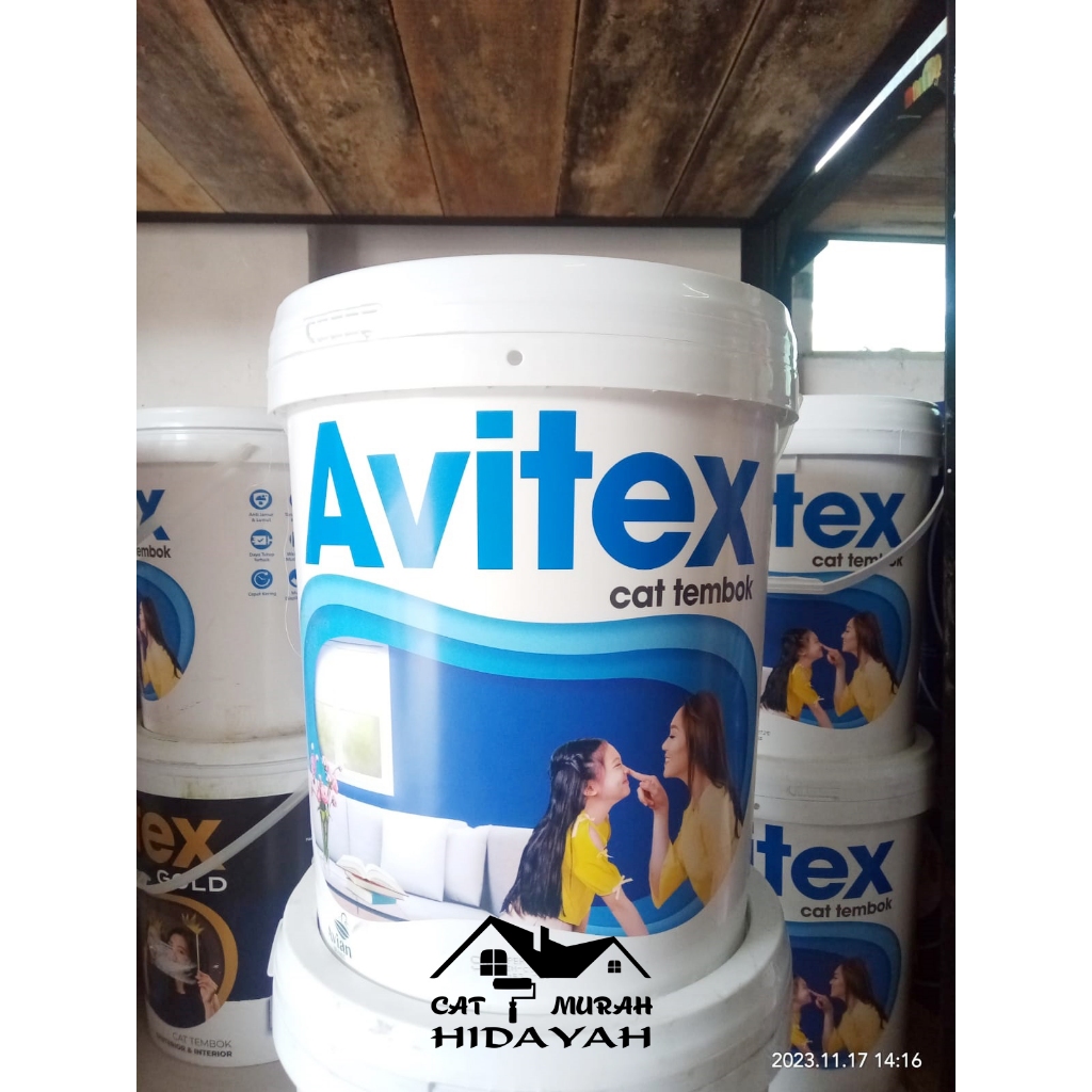 Jual Cat Avitex Avian Brands Tembok Dinding 25kg Cat Interior 1 Ember Pail Pel 25 Kg Shopee 7674