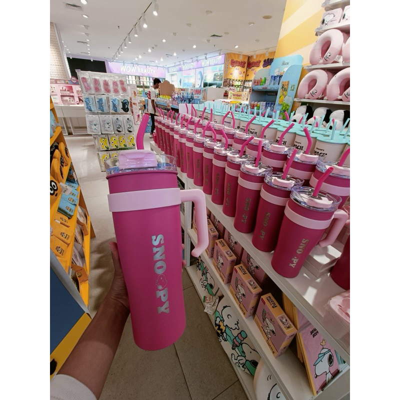 Jual Tumbler Gagang Miniso X Snoopy Shopee Indonesia 0094