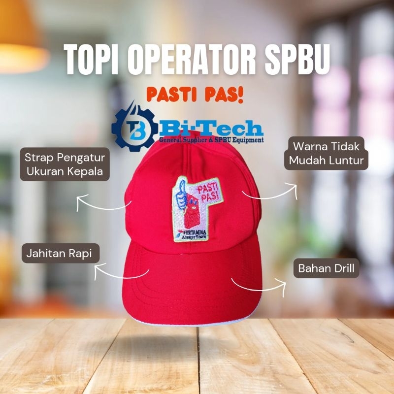 Jual Topi Operator | Pengawas | Teknisi | OB / CS | SPBU PASTI PAS ...