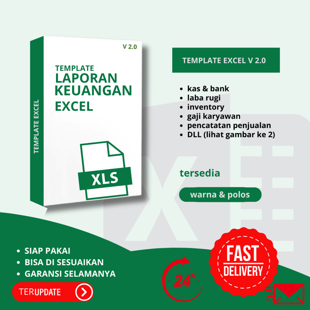 Jual TEMPLATE EXCEL LAPORAN KEUANGAN LENGKAP | Shopee Indonesia