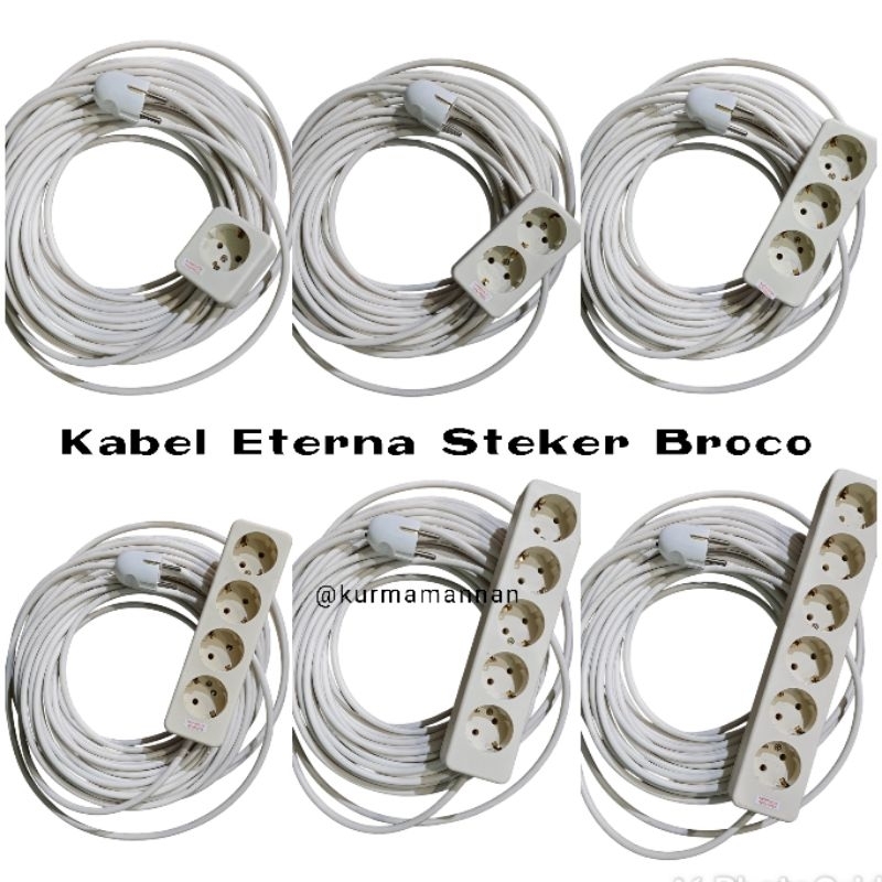 Jual Stop Kontak Rakitan Kabel Eterna Steker Broco Terminal Uticon ...