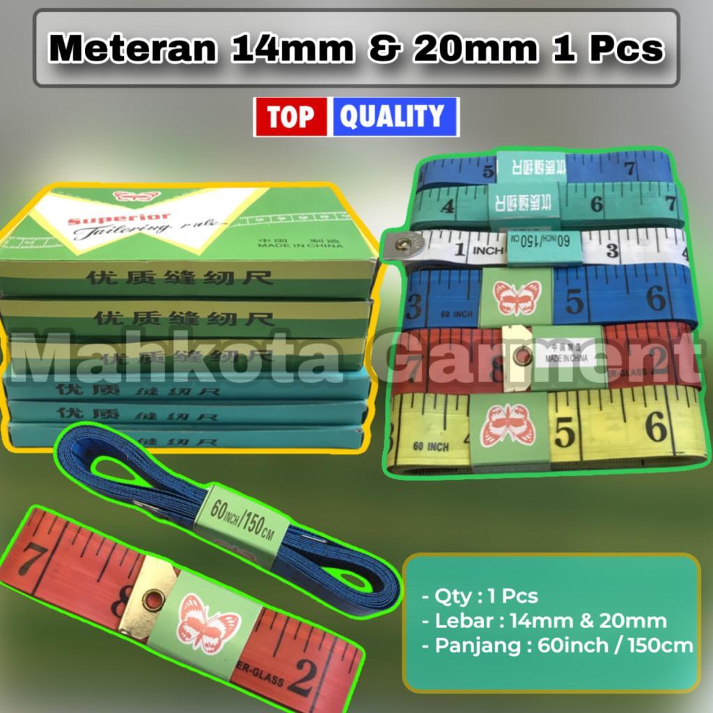 Jual 1 PCS | Meteran BESAR KECIL Kain bahan Baju Badan 150cm / 60 inch ...