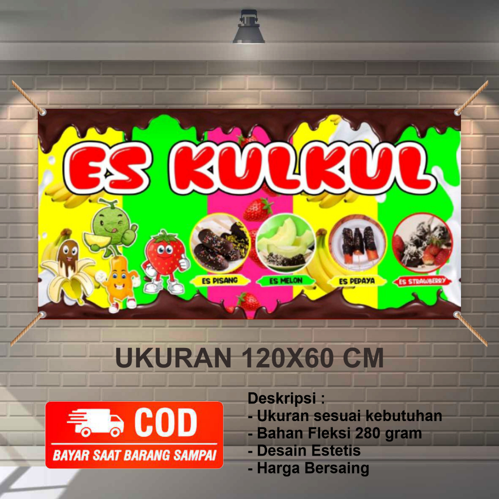 Jual Spanduk Banner Es Kul Kul Murah | Shopee Indonesia