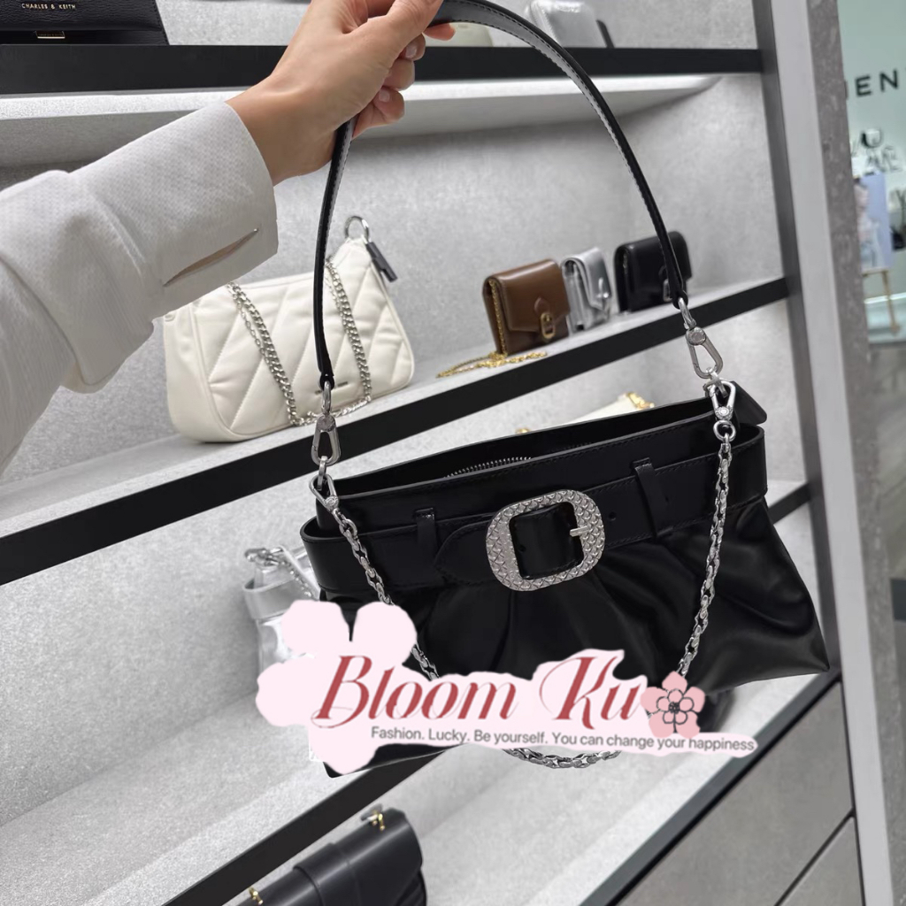 Jual Tas woman bag Avis belted ruched shoulder bag CK06052 Shopee