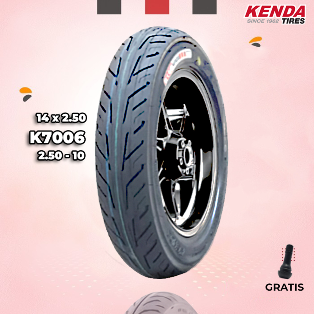 Jual Ban Motor Sepeda Listrik - Vespa Classic KENDA K7006 2.50-10 atau ...