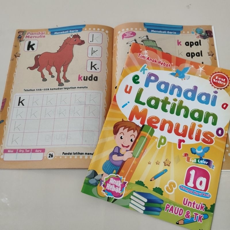 Jual Buku Anak Pandai Menulis Huruf Untuk Paud & TK Kelompok Kecil ...