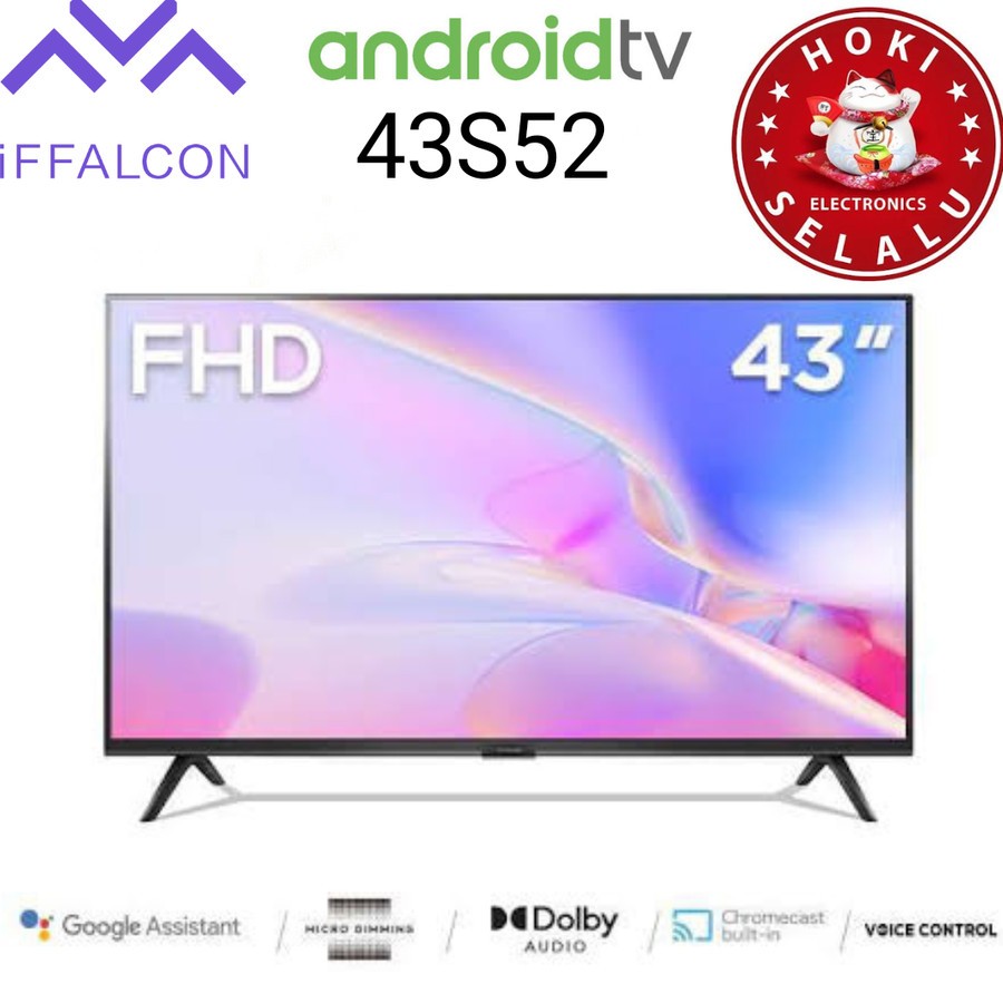 Jual Smart Android Digital TV Iffalcon 43 Inch 43S52 Full HD Dolby HDR ...