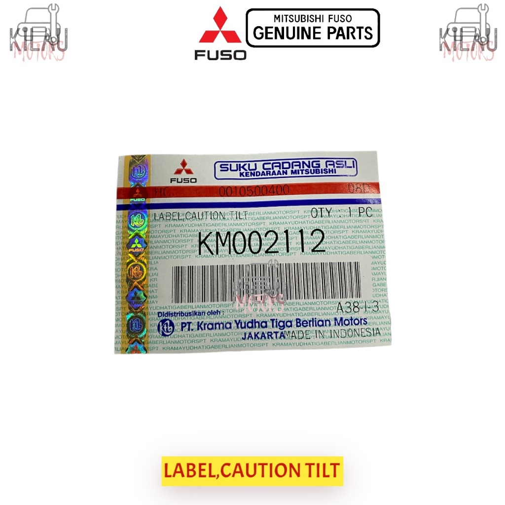 Jual Stiker Sticker Label Instruksi Jungkit Kabin Original Mitsubishi ...