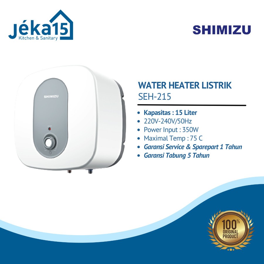 Jual Pemanas Air Listrik Water Heater Shimizu Seh 21515 Liter Shopee Indonesia 6343